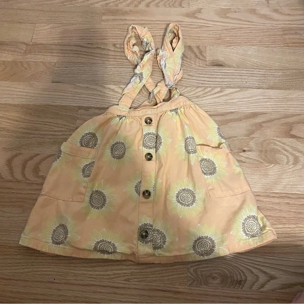 5T Girls Dress Bundle Oshkosh Pink Old Navy Floral Button Down Sunflower